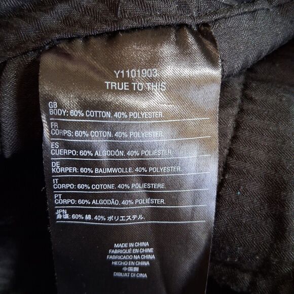 Volcom Boys Youth Pants Black Flat Front Casual Chino Size 7 Adjustable Waist - Picture 6 of 6